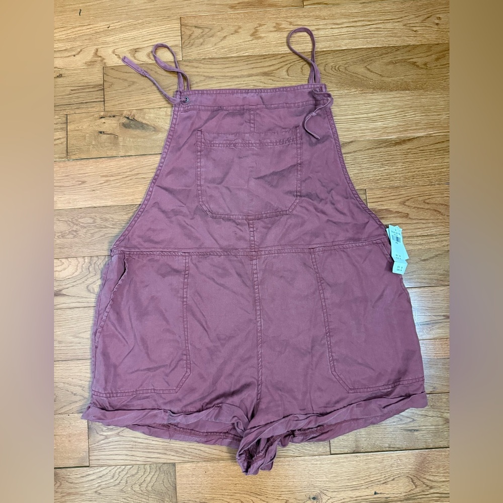 Abercrombie & Fitch Mauve/Pink Short Overalls Romper